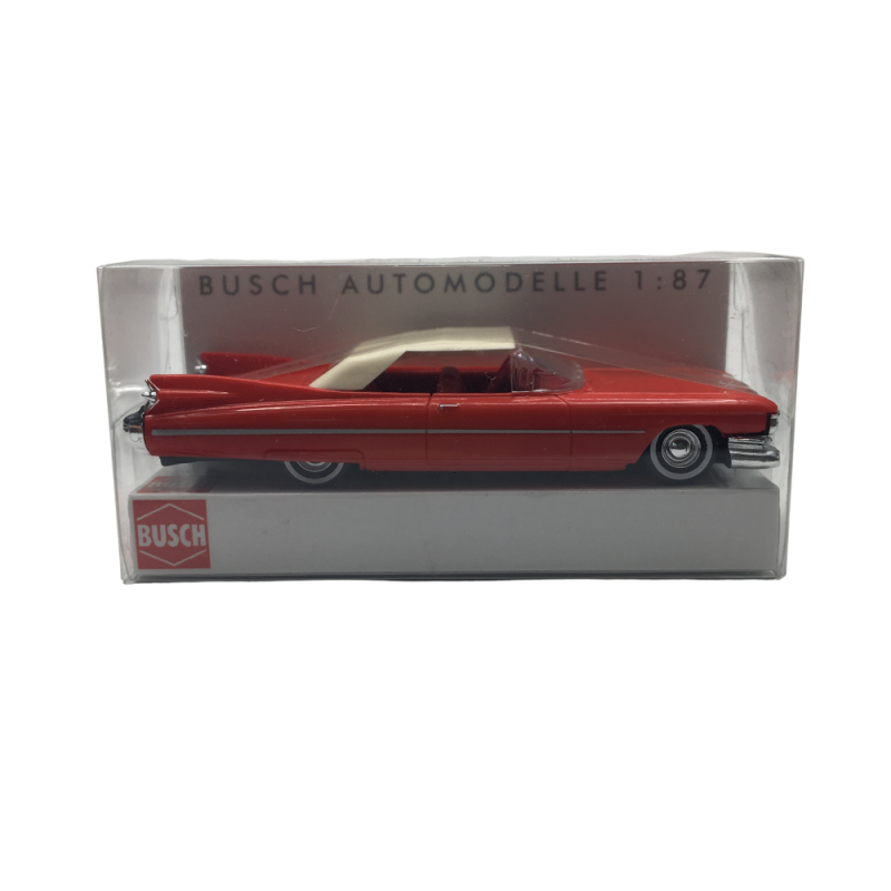 Cadillac Eldorado, cabriolet, rouge, 1959 - BUSCH 45133 - HO 1/87