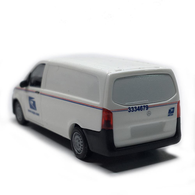 Mercedes Benz, Vito, service postal américain, 2014 - BUSCH 54801 - HO 1/87