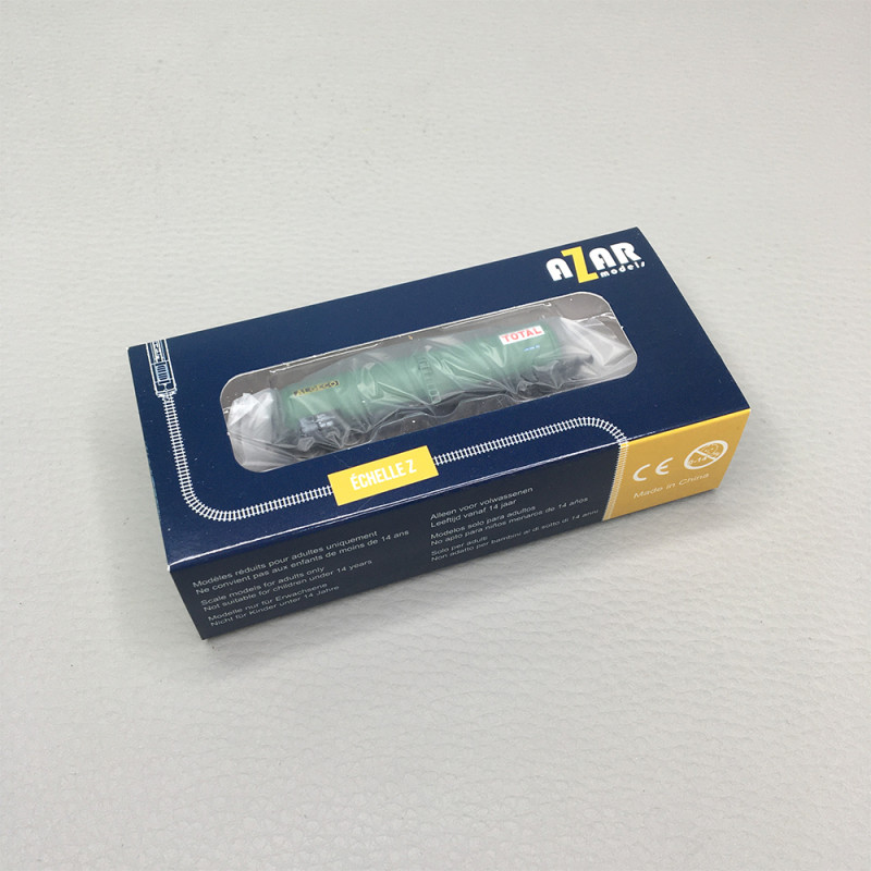 Wagon citerne ANF long, «Total Algeco», SNCF, Ep. IV, AZAR MODELS W05-TO1, Z 1/220