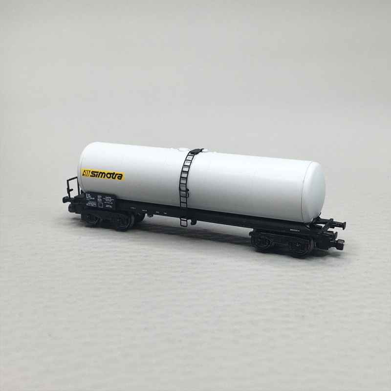 Wagon citerne ANF long, «Simotra» gris, SNCF, Ep. IV, AZAR MODELS W05-SI1, Z 1/220