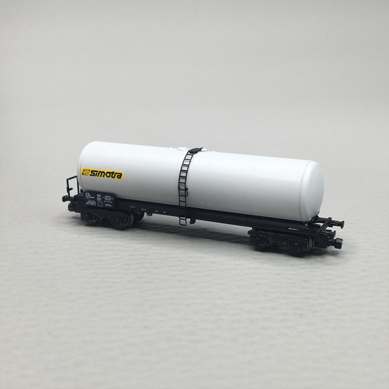 Wagon citerne ANF long, «Simotra» gris, SNCF, Ep. IV, AZAR MODELS W05-SI1, Z 1/220