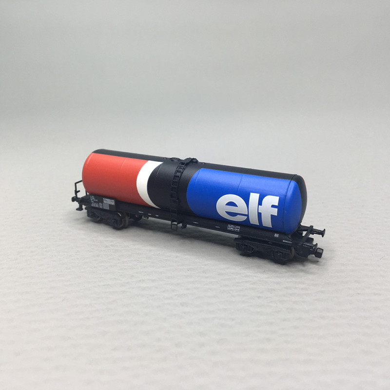 Wagon citerne ANF long, «Elf», SNCF, Ep. IV, AZAR MODELS W05-EL1, Z 1/220