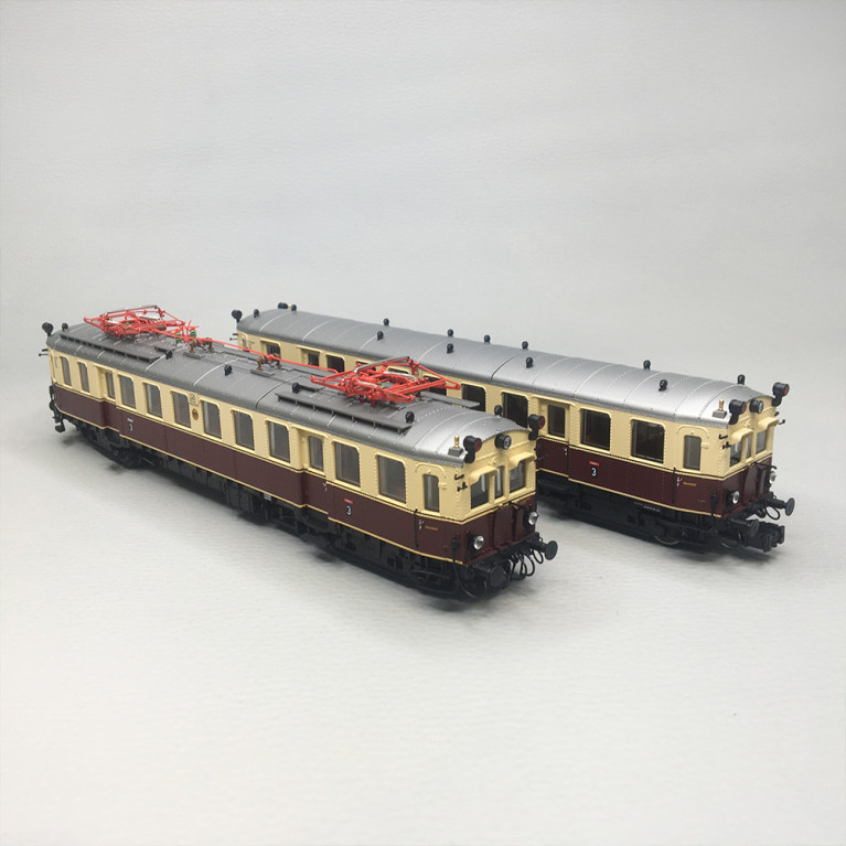 Automotrice elT 1126, avec voiture pilote elS 2126, DRG, Ep. II, MÄRKLIN 39852, HO 1/87 - AC SON
