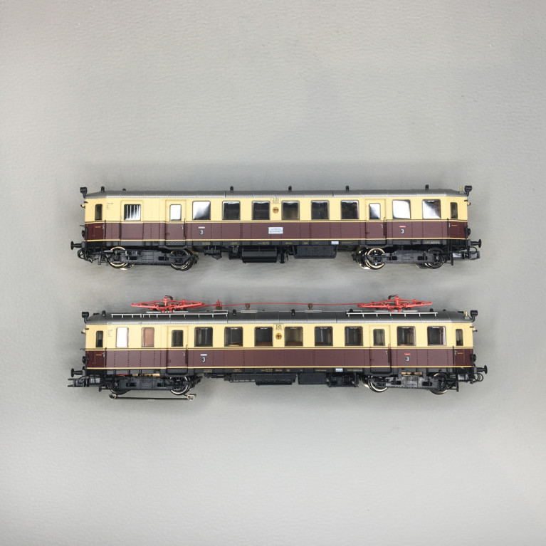 Automotrice elT 1126, avec voiture pilote elS 2126, DRG, Ep. II, MÄRKLIN 39852, HO 1/87 - AC SON