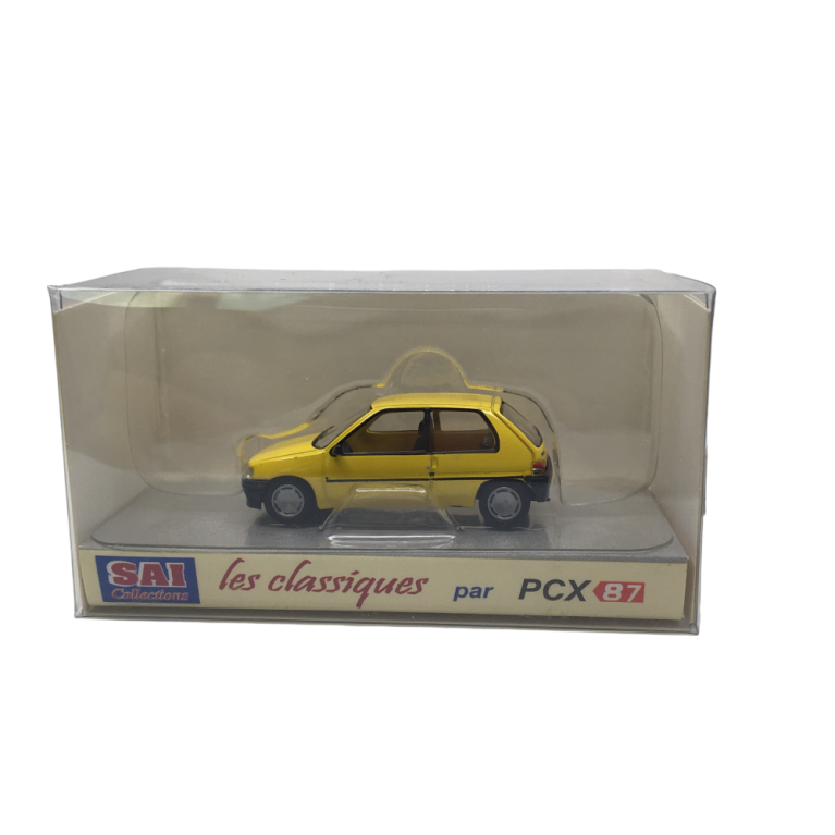 Peugeot 106, 3 portes phase 1, jaune, 1991 - SAI 6621 - HO 1/87