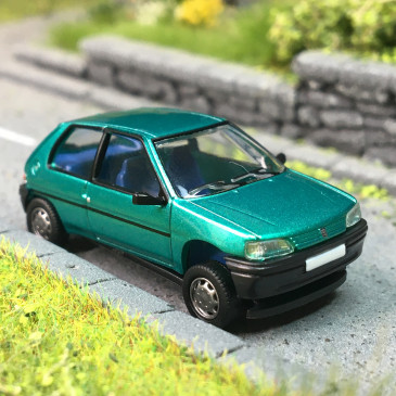 Peugeot 106, 3 portes phase 1, vert, 1991 - SAI 6624 - HO 1/87