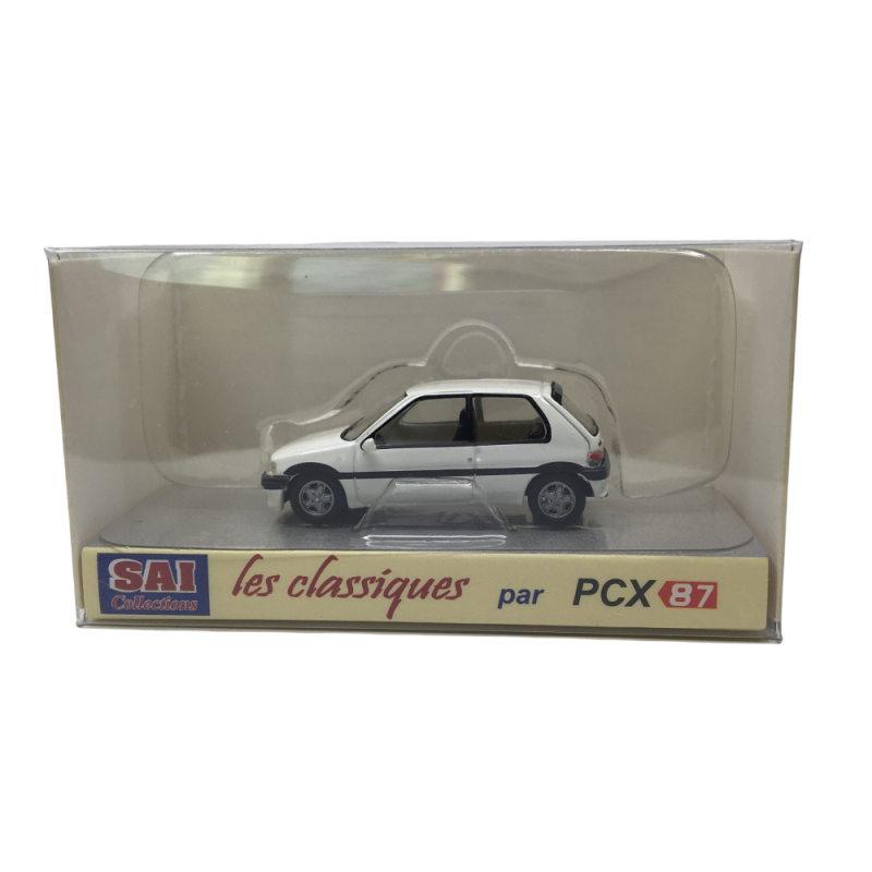 Peugeot 106, 3 portes phase 1 XSI, blanc, 1992 - SAI 6636 - HO 1/87