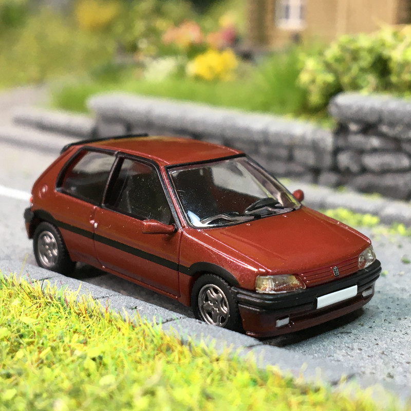Peugeot 106, 3 portes phase 1 XSI, rouge, 1993 - SAI 6639 - HO 1/87
