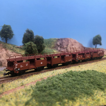 Coffret de wagons porte-automobiles Laae 540, DB, Ep. IV, MÄRKLIN 86234, Z 1/220