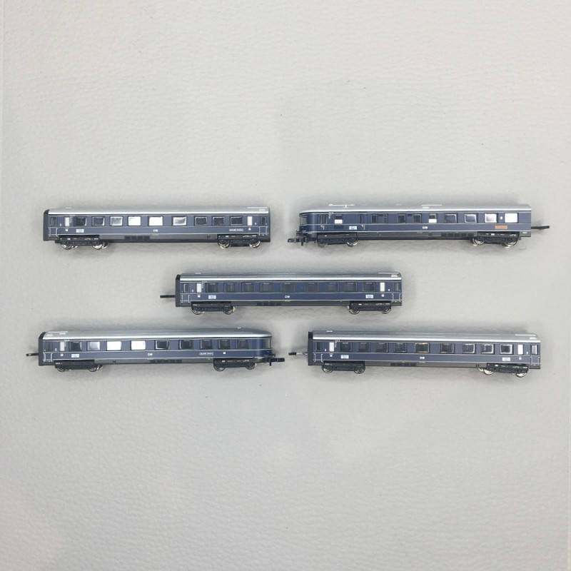 Coffret de 5 voitures grandes lignes "Blauer Enzian", DB, Ep. III, MÄRKLIN 87615, Z 1/220