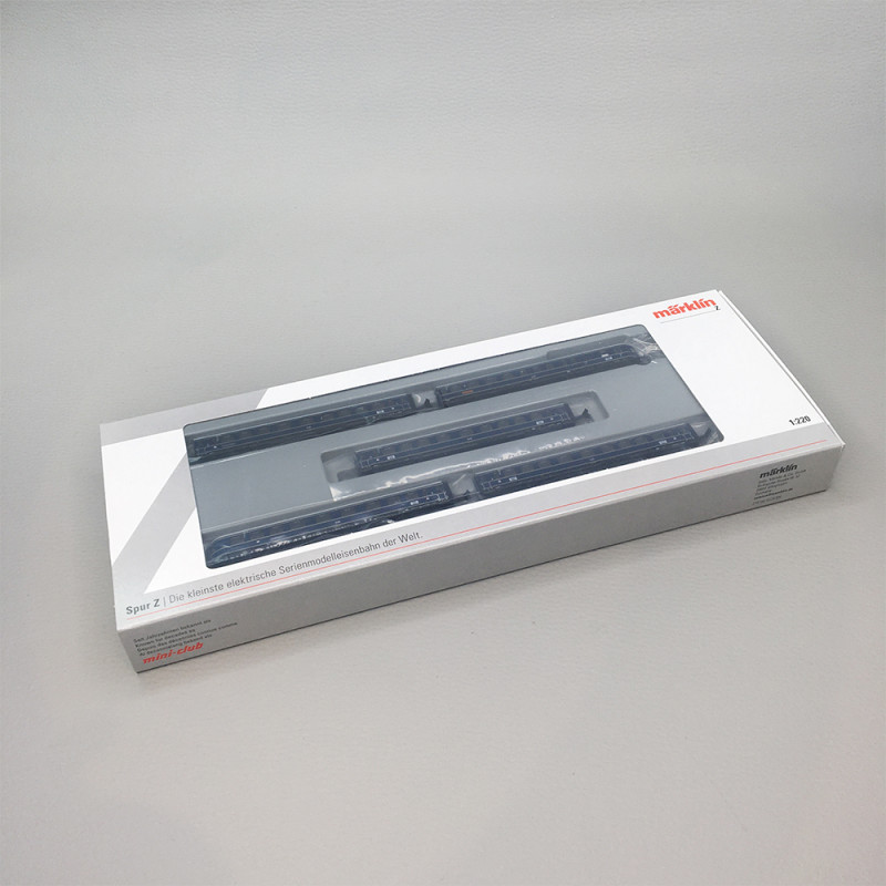 Coffret de 5 voitures grandes lignes "Blauer Enzian", DB, Ep. III, MÄRKLIN 87615, Z 1/220