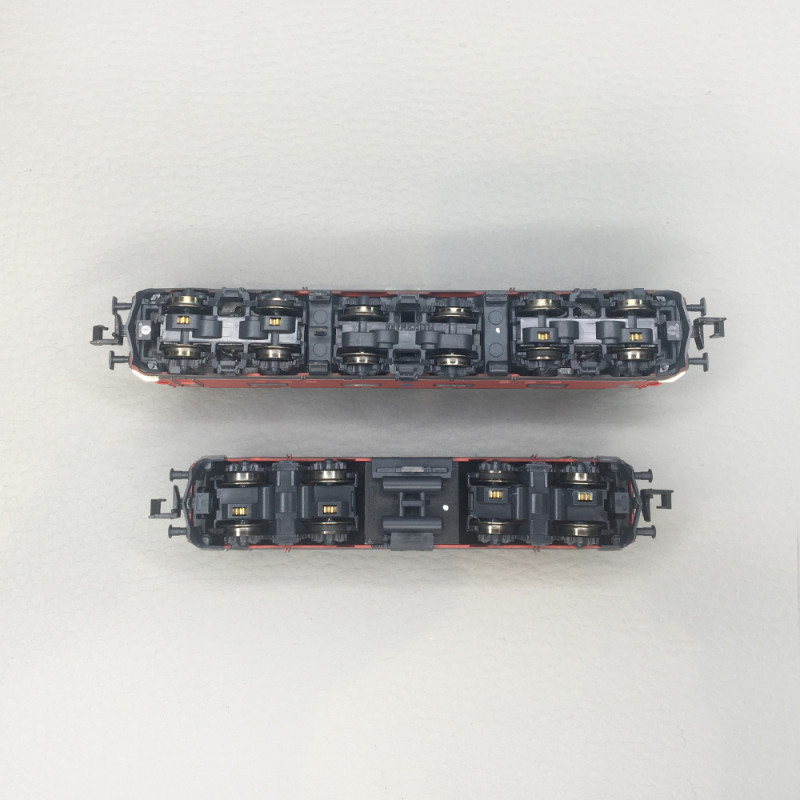 Coffret de 2 locomotives Re 10/10, Re 6/6 11672 "Balerna", Re 4/4 III 11361, SBB, Ep. IV, FLEISCHMANN 7560049, N 1/160