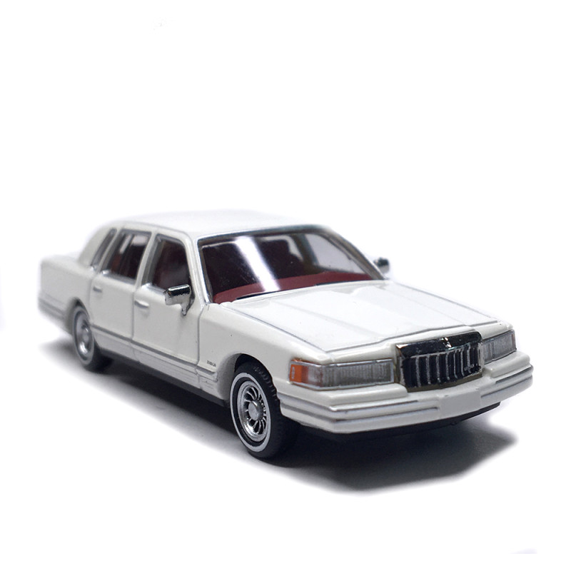 Lincoln town car, blanc, 1991 - PCX 870910 - HO 1/87
