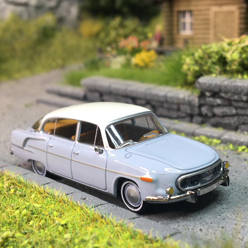 Tatra 603-2, gris, blanc, 1963 - BREKINA 27326 - HO 1/87