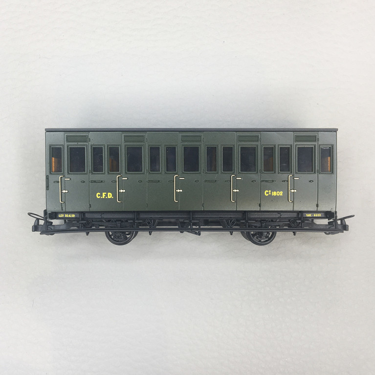 Voiture "Cage à Poule", CFD, N°CY 1802, Ep. IIIB, REE VM-044, HOm 1/87