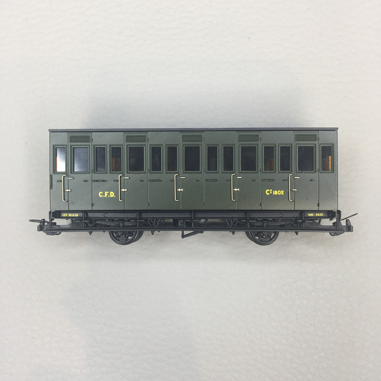 Voiture "Cage à Poule", CFD, N°CY 1802, Ep. IIIB, REE VM-044, HOm 1/87