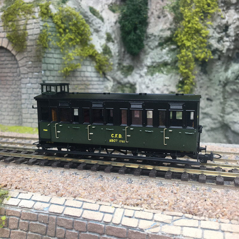 Voiture "Cage à Poule", CFD, N°ABCFY 1752, Ep. IIIB, REE VM-045, HOm 1/87