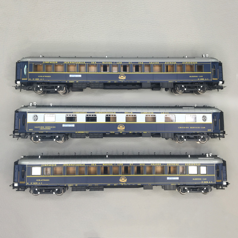 Coffret de 6 voitures "50 ans du Nostalgie Istanbul Orient Express", 1976, Intraflug, CIWL, Ep. IV, RIVAROSSI HR4423, HO 1/87