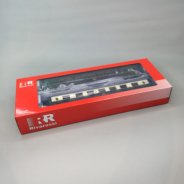Coffret de 2 voitures "R30/R33" Milano-Napoli, WR "Pistoiesi", WSP "Côte d'Azur", CIWL, Ep. IV, RIVAROSSI HR4428, HO 1/87