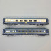 Coffret de 2 voitures "R30/R33" Milano-Napoli, WR "Pistoiesi", WSP "Côte d'Azur", CIWL, Ep. IV, RIVAROSSI HR4428, HO 1/87