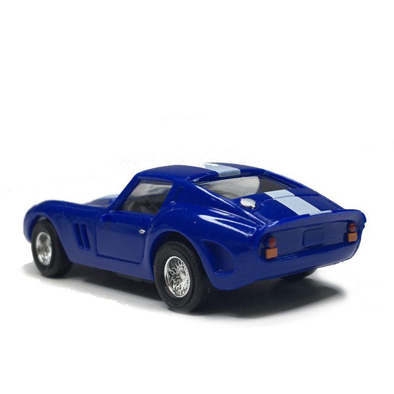 Ferrari 250 GTO, bleu, blanc, 1962 - BUSCH 42618 - HO 1/87