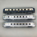 Coffret de 3 voitures "Sud Express", voiture-salon CIWL, 2 DEV Inox courtes, N°2/2, SNCF, Ep. III-IV, JOUEF HJ4214, HO 1/87