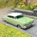 Chevrolet Bel Air, vert, blanc, 1957 - BUSCH 45024 - HO 1/87
