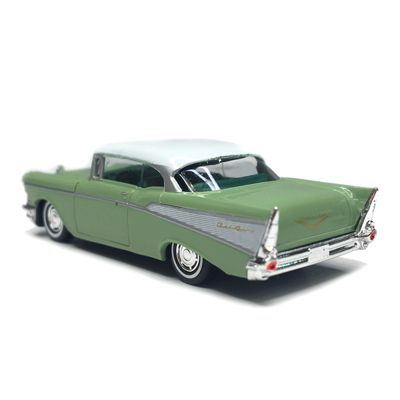 Chevrolet Bel Air, vert, blanc, 1957 - BUSCH 45024 - HO 1/87
