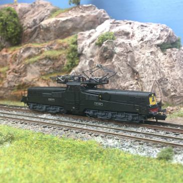 Locomotive électrique CC 14166, verte et jaune, SNCF, Ep. IV, ARNOLD HN2582 S, N 1/160 - DCC SON