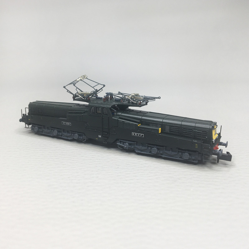 Locomotive électrique CC 14166, verte et jaune, SNCF, Ep. IV, ARNOLD HN2582 S, N 1/160 - DCC SON