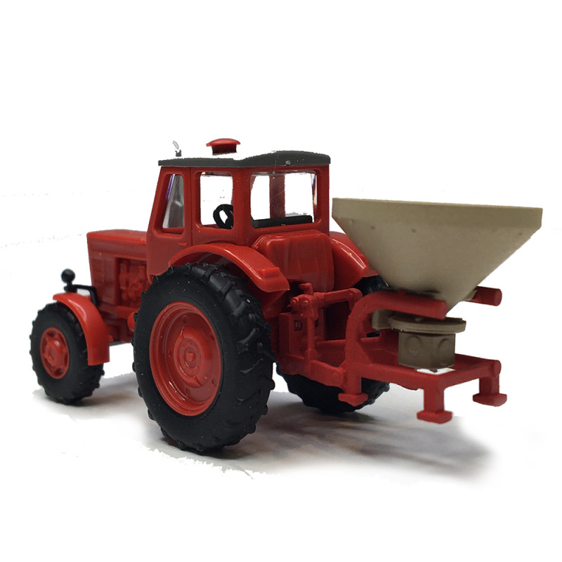 Tracteur, Bélarus MTS-50, avec épandeur d'engrais - BUSCH 51363 - HO 1/87