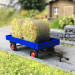 Remorque agricole, avec balles de foin - BUSCH 59975 - HO 1/87