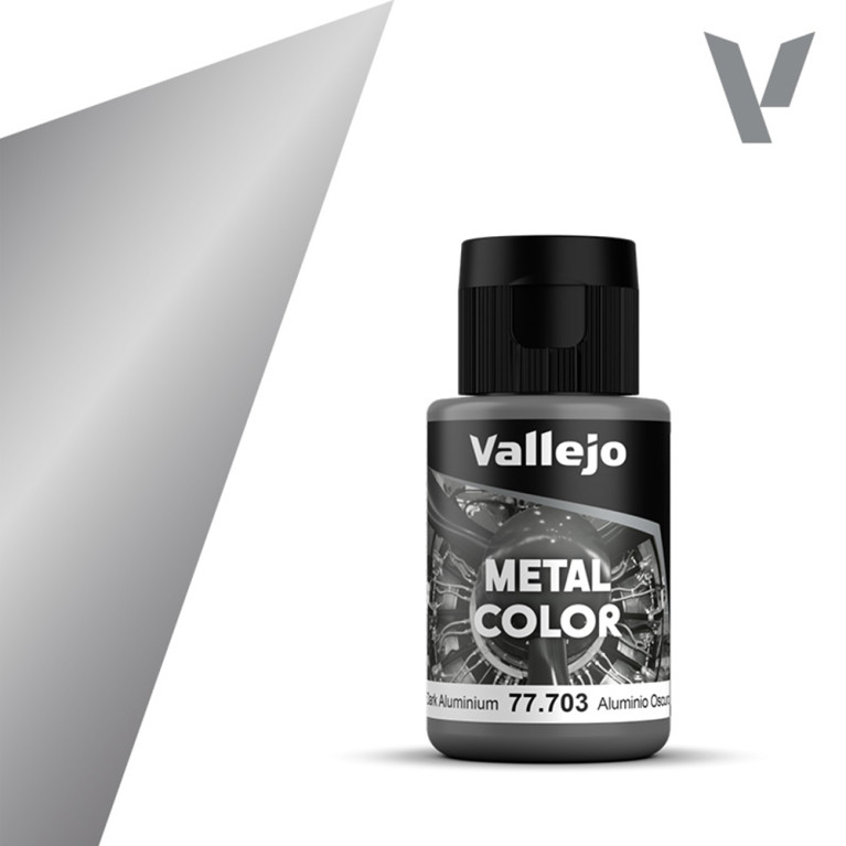 Aluminium foncé - 32 ml Metal Color - VALLEJO 77.703