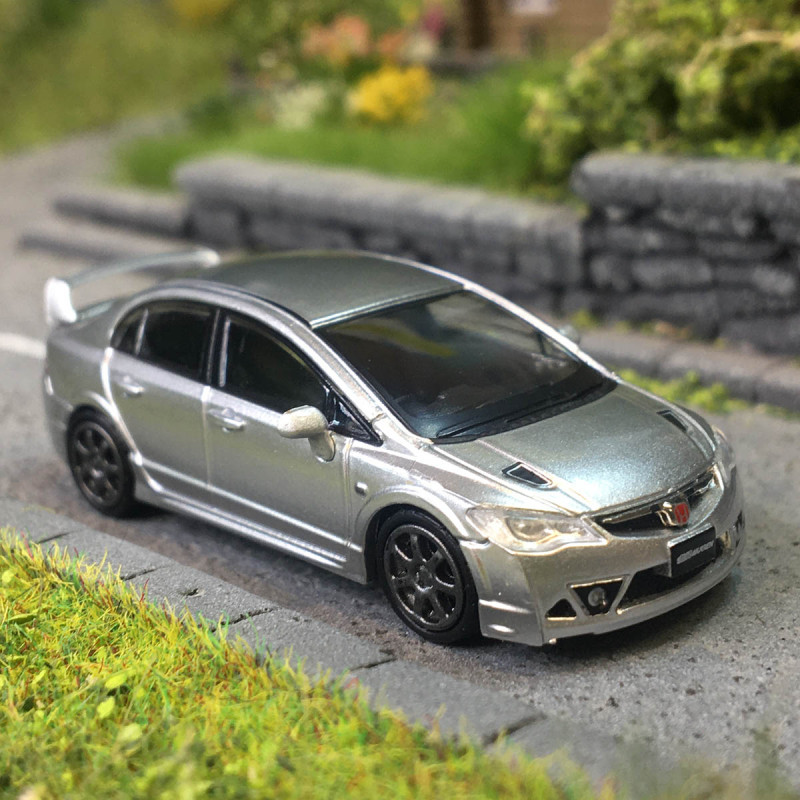 Microcity, Honda Civic, FD2, argent - HERPA 87MC000087 - HO 1/87