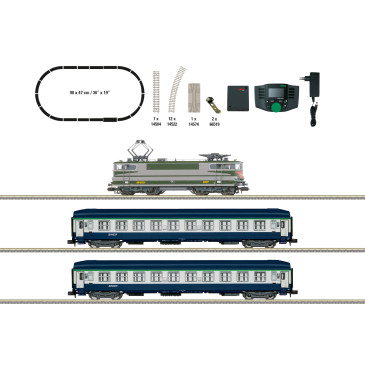 Coffret de démarrage numérique "Train Express", BB 9231, "Arzens", SNCF, Ep. IV, MINITRIX 11168, N 1/160 - DCC SON