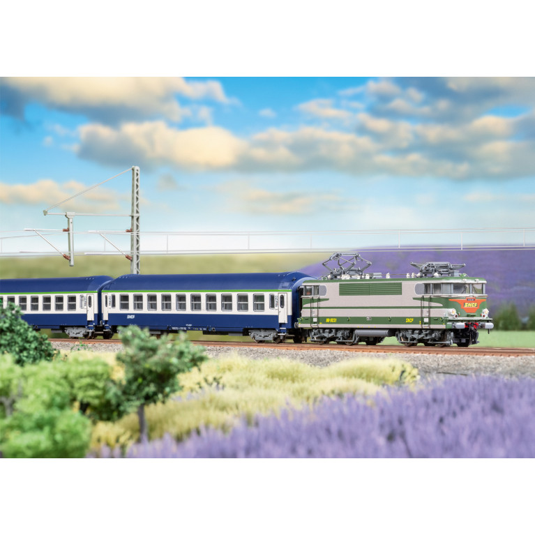 Coffret de démarrage numérique "Train Express", BB 9231, "Arzens", SNCF, Ep. IV, MINITRIX 11168, N 1/160 - DCC SON