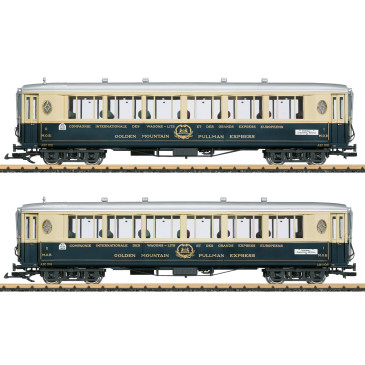 Coffret de 2 voitures "Golden Mountain Pullman Express", N°2, CIWL, MOB, Ep. II, LGB 36661, G 1/22,5