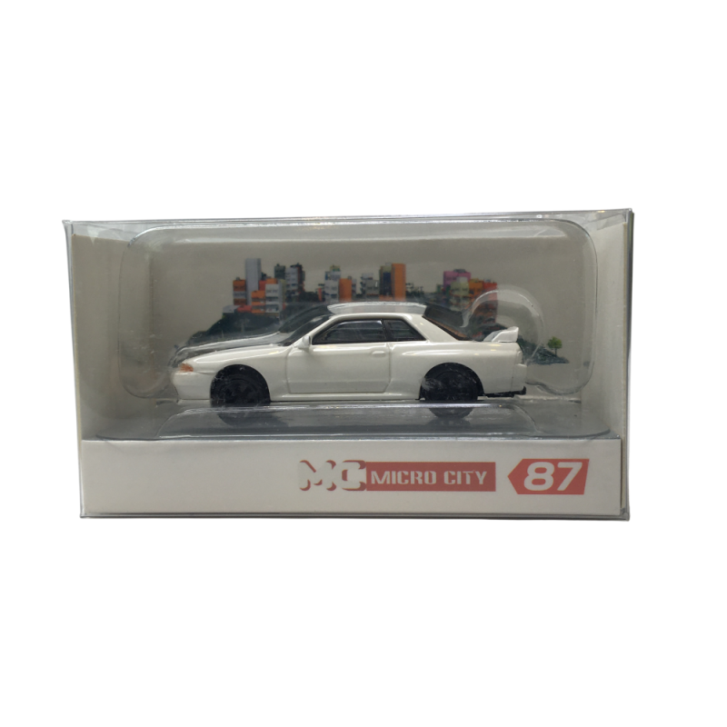 Microcity, Nissan Skyline GTR32, blanc, 1982 - HERPA 87MC000102 - HO 1/87
