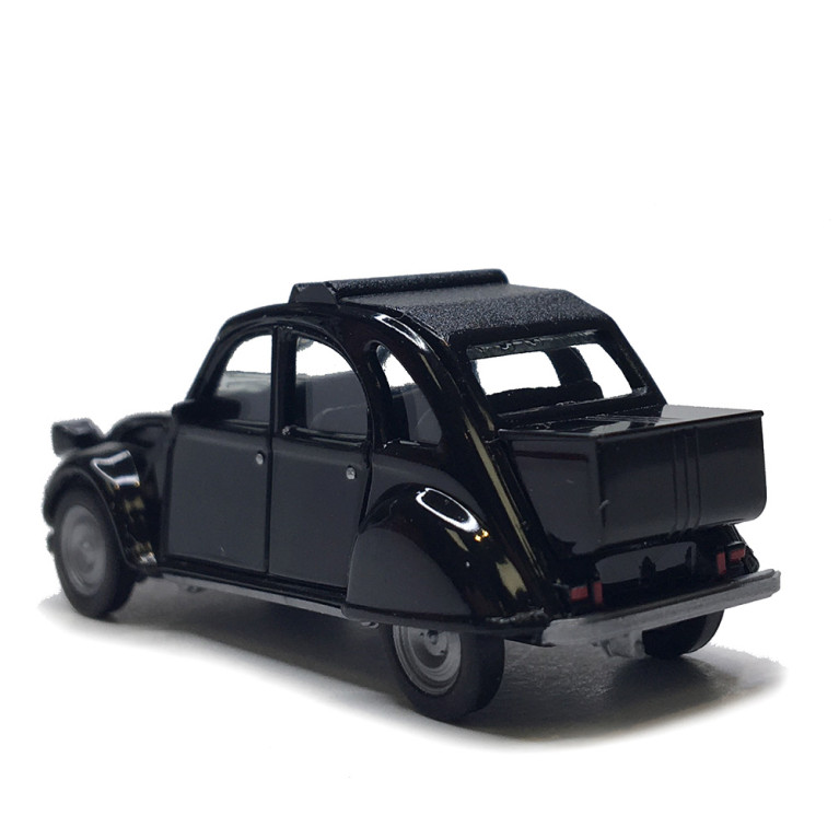 Citroën 2CV, avec queue, noir - HERPA 027632-007 - HO 1/87