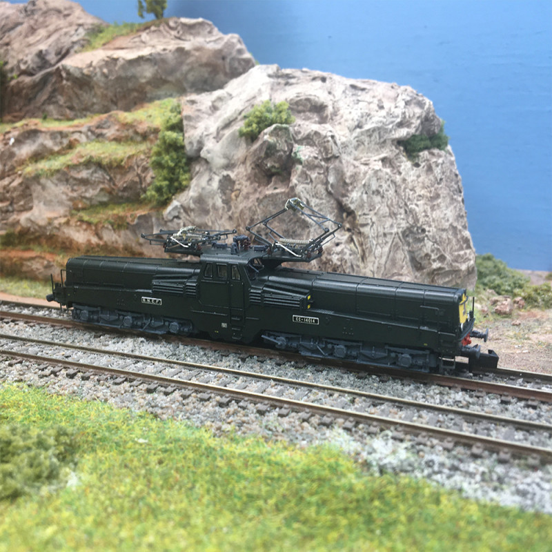 Locomotive électrique CC 14014, verte et jaune, SNCF, Ep. IV, ARNOLD HN2584 S, N 1/160 - DCC SON
