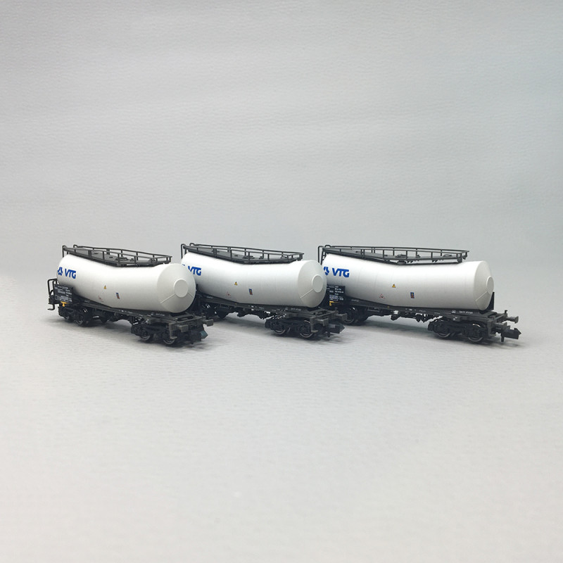 Coffret de 3 wagons à lisier Zacns, VTG, Ep. VI, FLEISCHMANN 6660171, N 1/160
