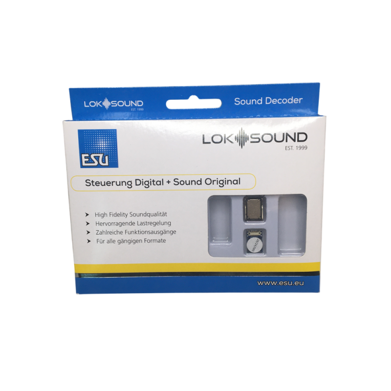 LokSound 5 Nano, DCC décodeur vide, Next18, 15 x 9.5 x 3.5 mm - ESU 58928 - N, TT