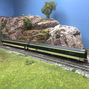 Coffret de 2 voitures "Voralpen-Express", EW-IV type B, SOB, BT, Ep. IV-V, FLEISCHMANN 6260095, N 1/160