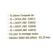 10 Piliers easy TRACK, bas 63.25 mm - Noch 53940 - HO 1/87 - N 1/160