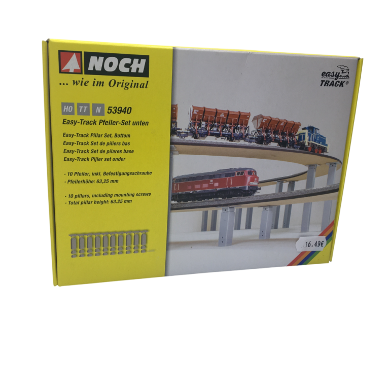 10 Piliers easy TRACK, bas 63.25 mm - Noch 53940 - HO 1/87 - N 1/160