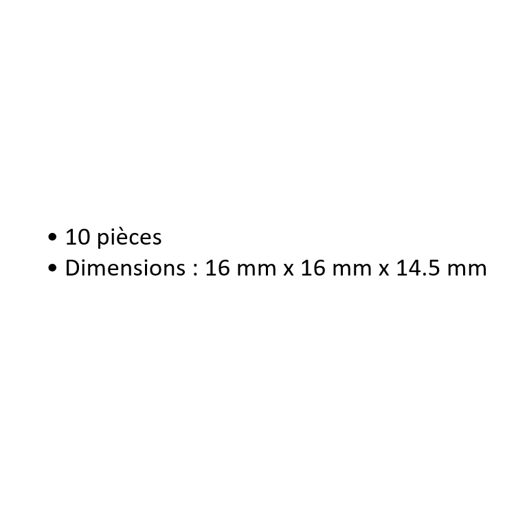 10 Éléments de pilier easy TRACK, 14.5 mm - Noch 53904 - HO 1/87 - N 1/160
