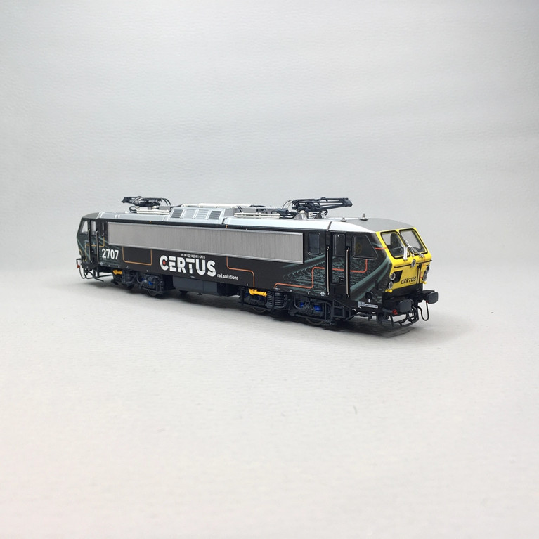 Locomotive électrique "Certus", N°2707, face rouge, jaune, SNCB, Ep. VI, LSMODELS 12057S, HO 1/87 - DCC SON
