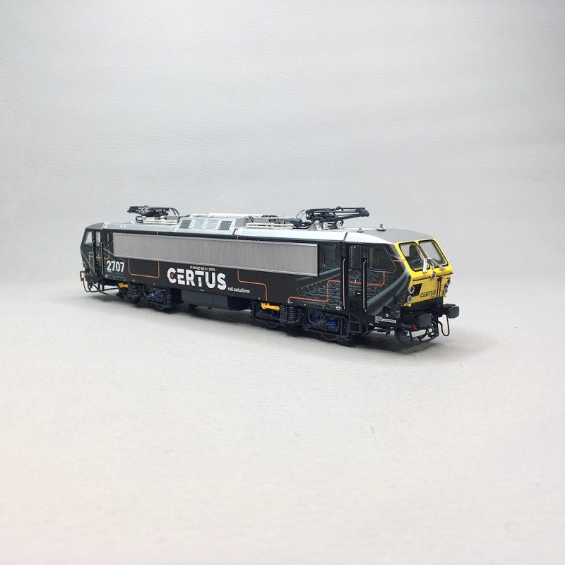 Locomotive électrique "Certus", N°2707, face rouge, jaune, SNCB, Ep. VI, LSMODELS 12557, HO 1/87