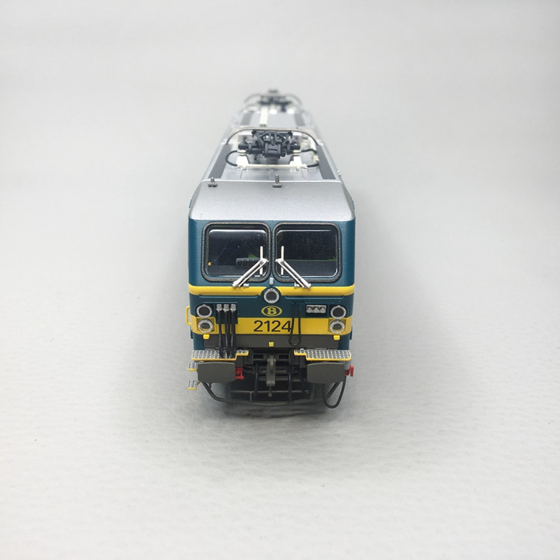 Locomotive électrique "Airco Magelan", N°2124, bleue et jaune, UIC, SNCB, Ep. V-VI, LSMODELS 12574S, HO 1/87 - AC SON