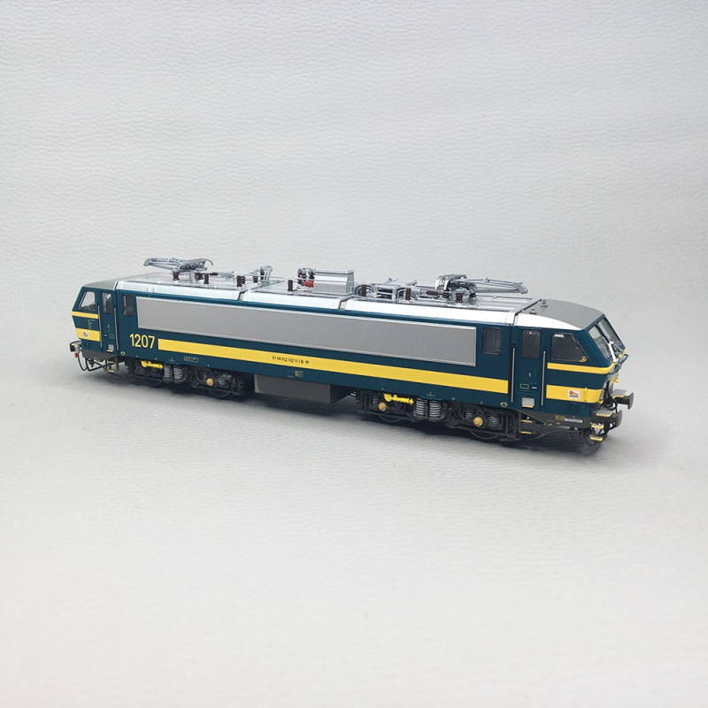 Locomotive électrique "Airco Magelan", N°1207, bleue et jaune, UIC, SNCB, Ep. VI, LSMODELS 12097, HO 1/87